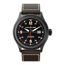 Chronologia Pilot Black with Leather Strap